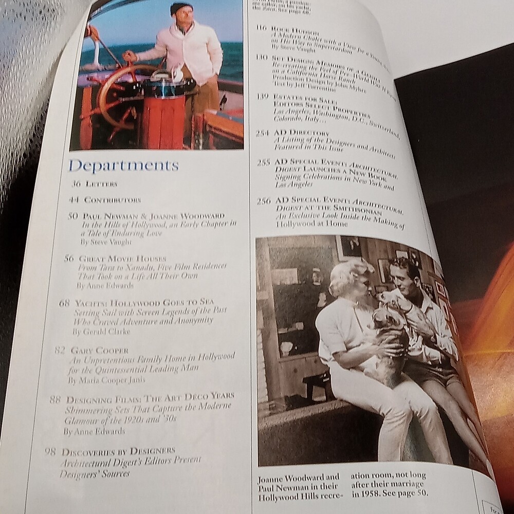 Architectural Digest HOLLYWOOD Issue March 2006 Magazine Hepburn Newman Mitchum - Picture 10 of 12